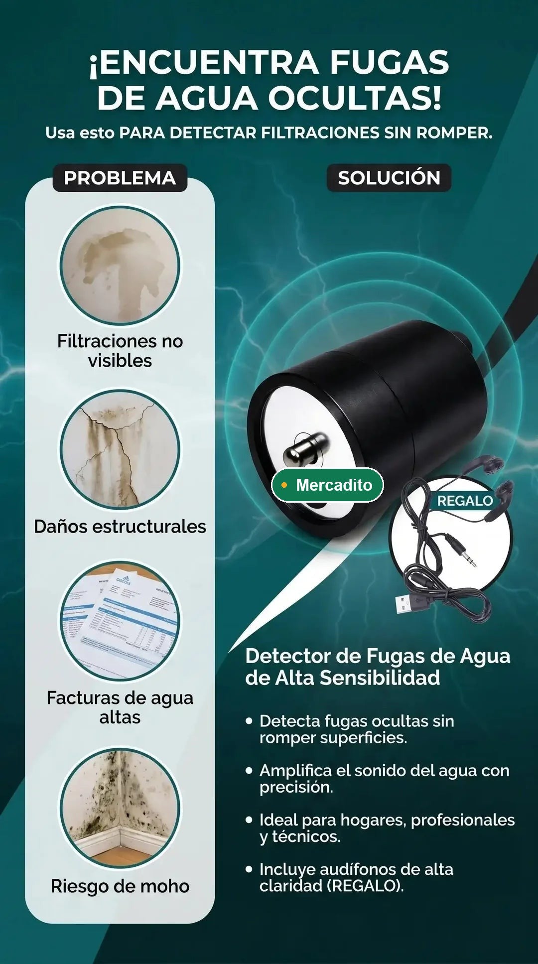Detetor de Fugas de Água por Som — Encontra a Fuga Sem Partir Nada 💧